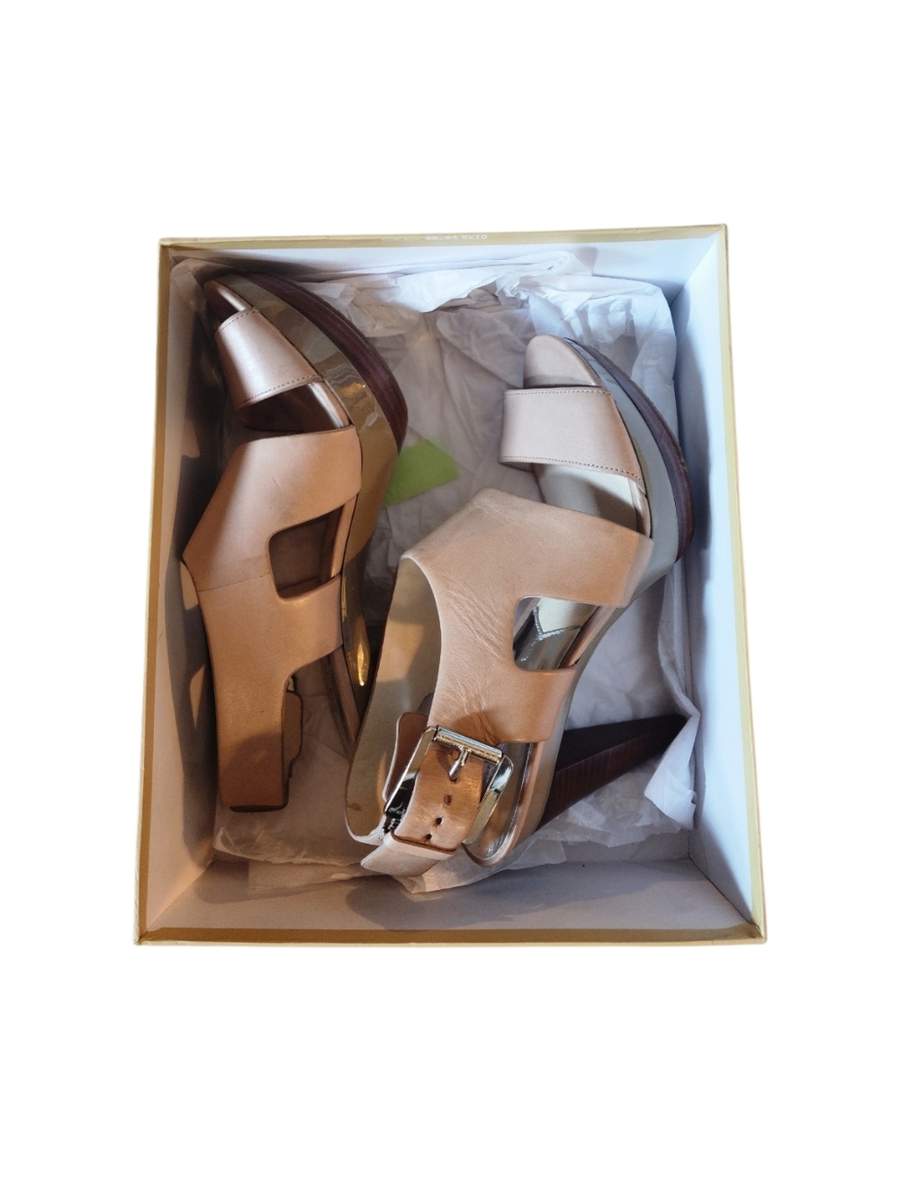 Michael Kors Carla Platform Leather Sandal, Size 8M - Picture 2 of 6